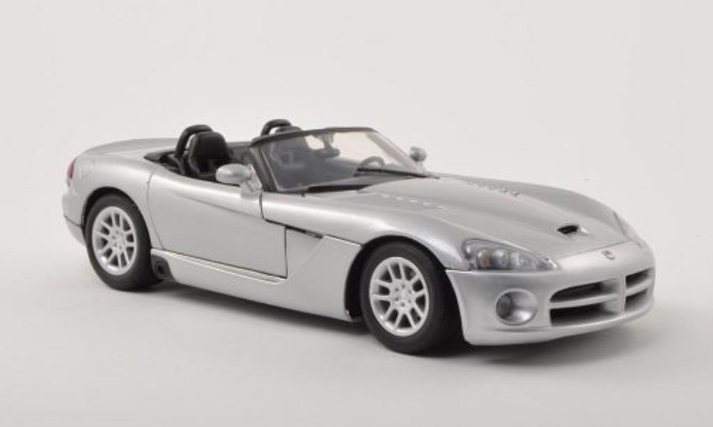 Dodge Viper 1/18 Motormax SRT-10 grigio 2003 modellino in miniatura