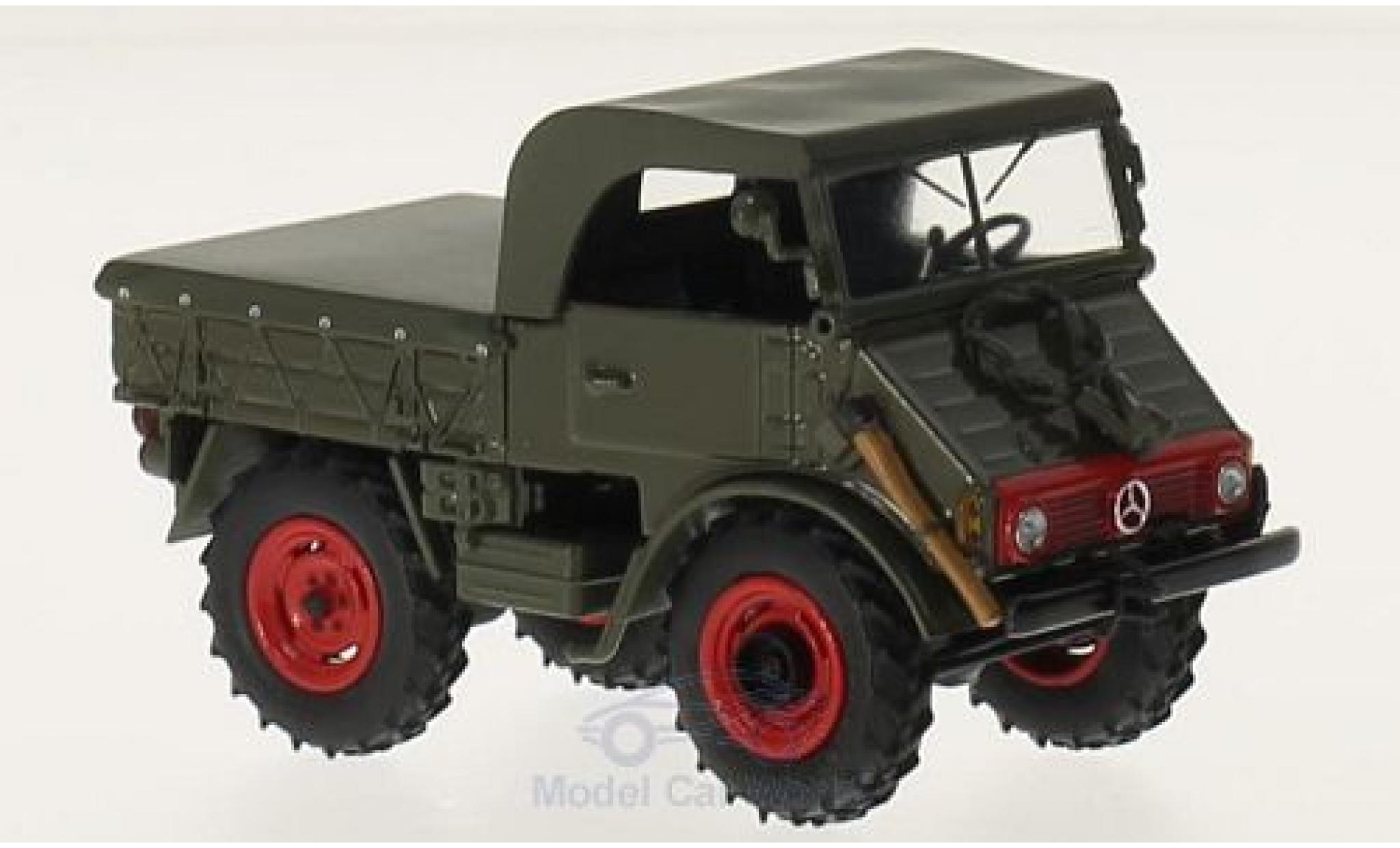 Mercedes Unimog 1/43 Dongguan oliv 1953 modellino in miniatura