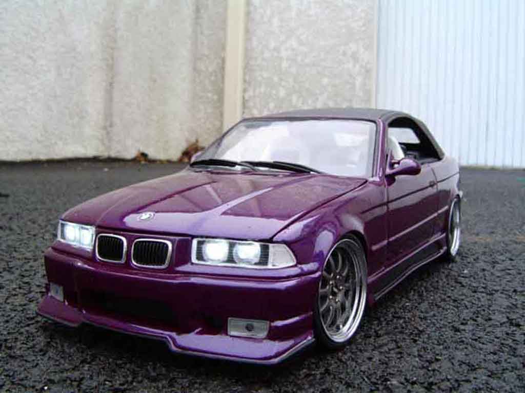Bmw M3 E36 cabriolet 1/18 Ut Models E36 cabriolet jantes gmp phares xenon tuning modellino in miniatura