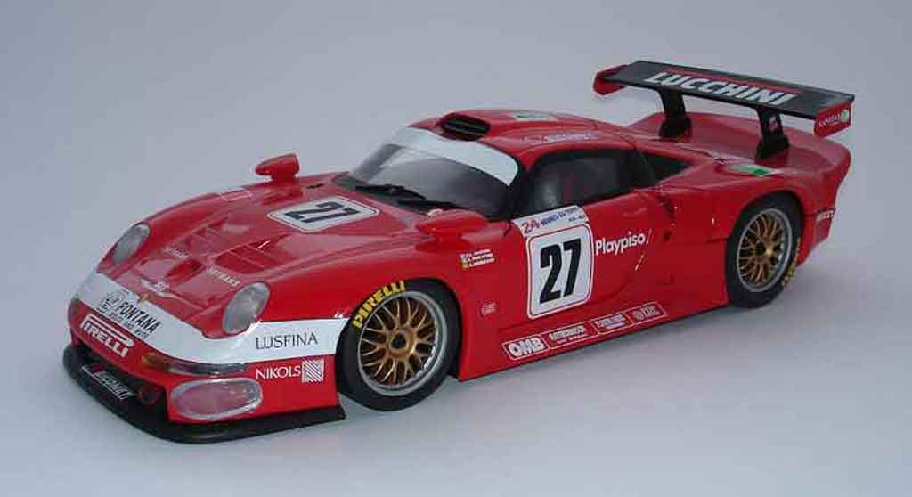 Porsche 993 GT1 1/18 Ut Models GT1 lucchini le mans 97 #27 modellino in miniatura