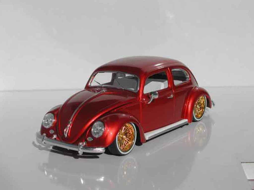 Volkswagen Kafer 1/18 Burago cox ovale low rider modellino in miniatura