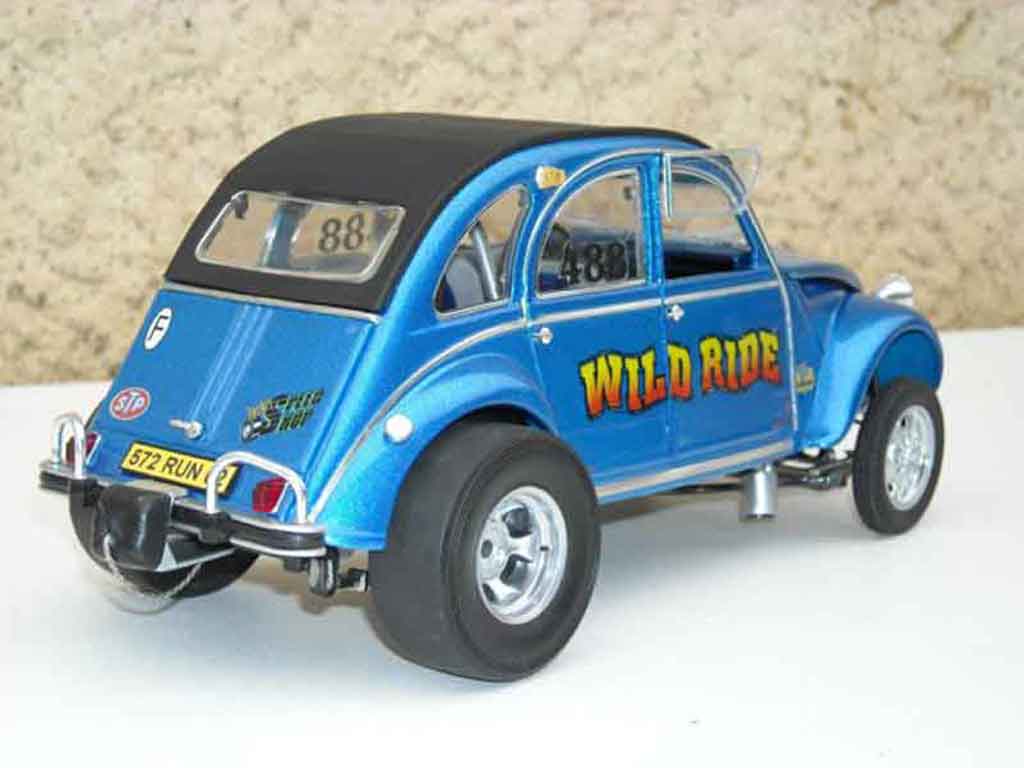 Citroen 2CV 1/18 Solido gasser tuning modellino in miniatura