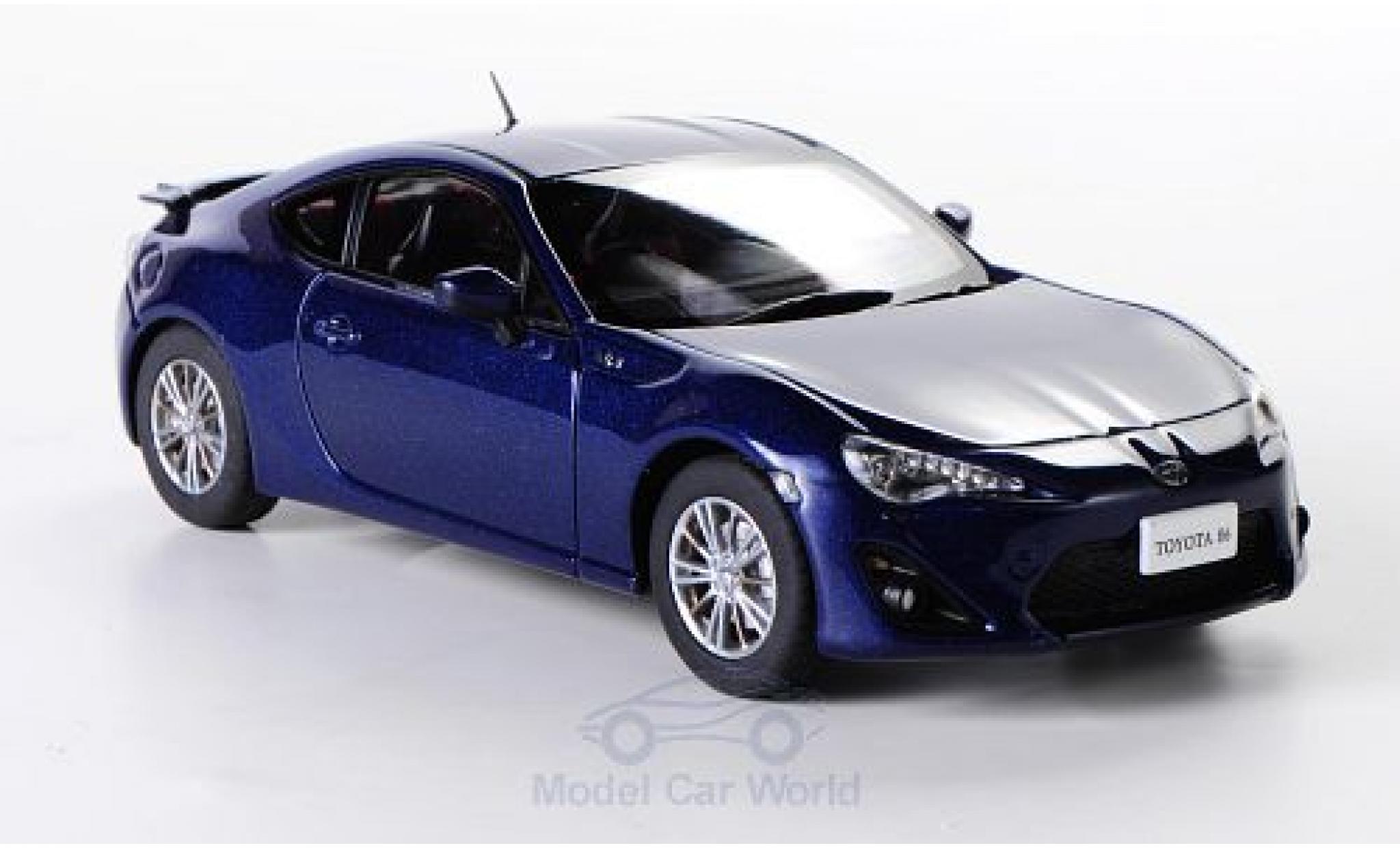 Toyota 86 1/43 Ebbro metallico blu RHD modellino in miniatura