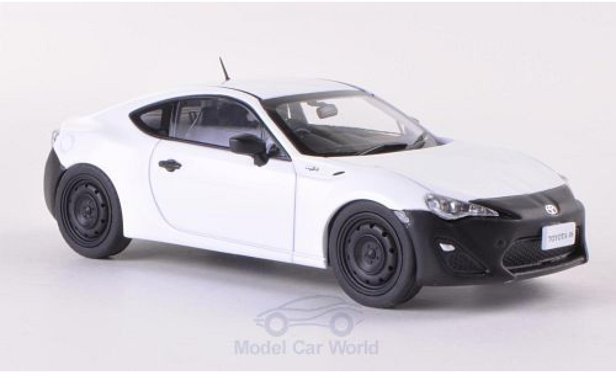 Toyota 86 1/43 Ebbro RC bianco/matt-nero RHD 2012 modellino in miniatura