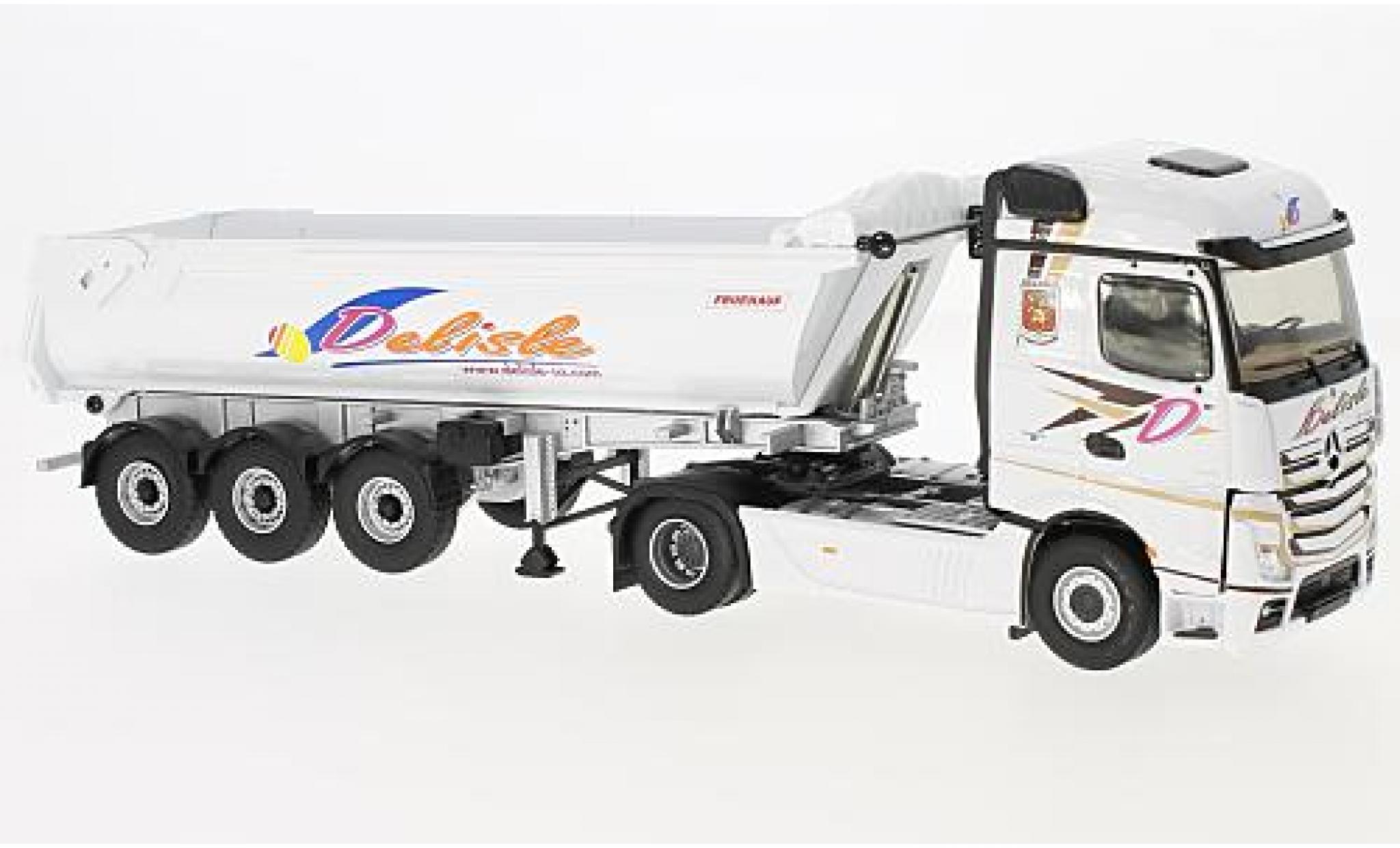 Mercedes Actros 1/43 Eligor 2 Benne Transports Delisle sans Vitrine modellino in miniatura