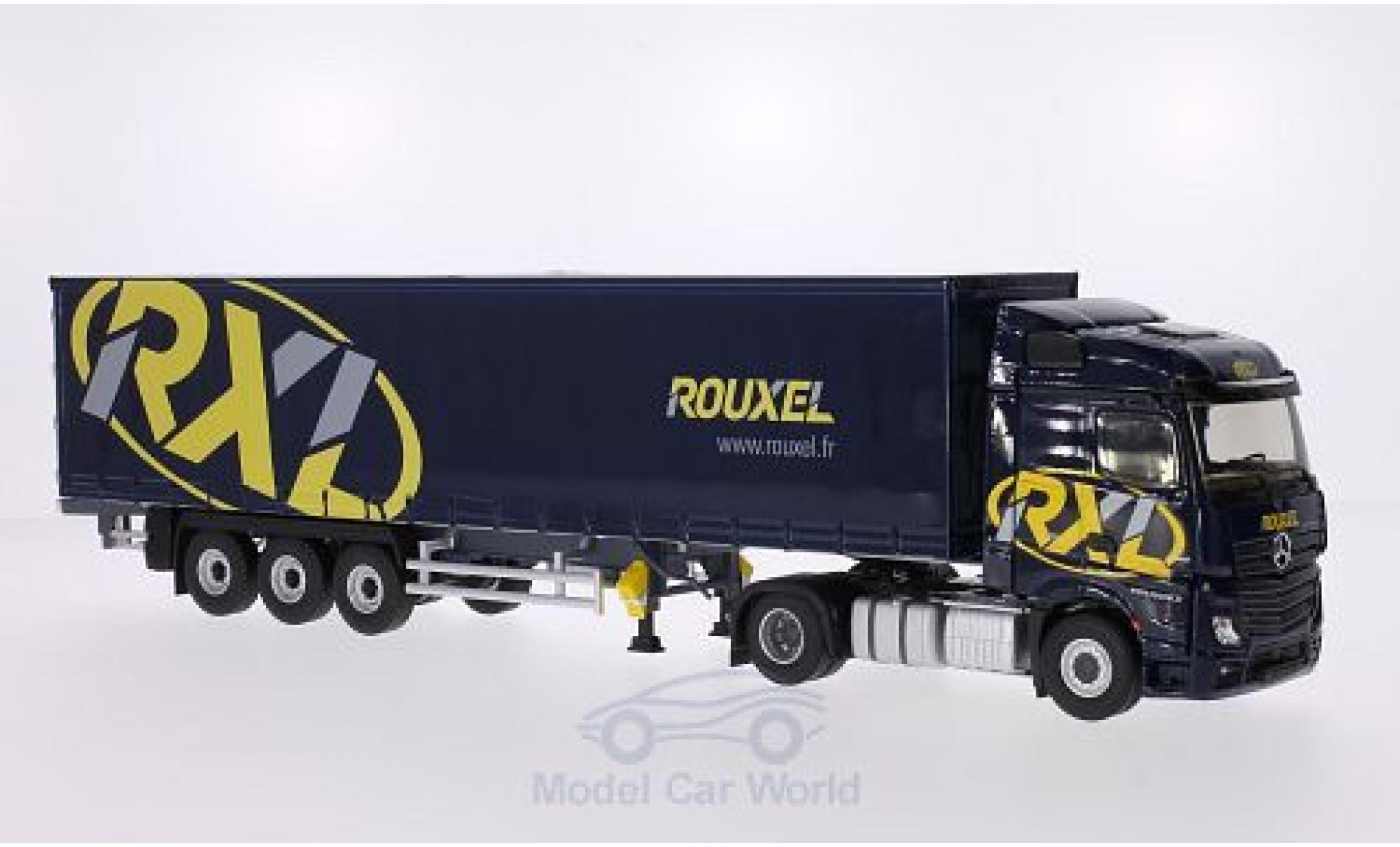 Mercedes Actros 1/43 Eligor 2 Rouxel Gardinenplanensattelzug modellino in miniatura