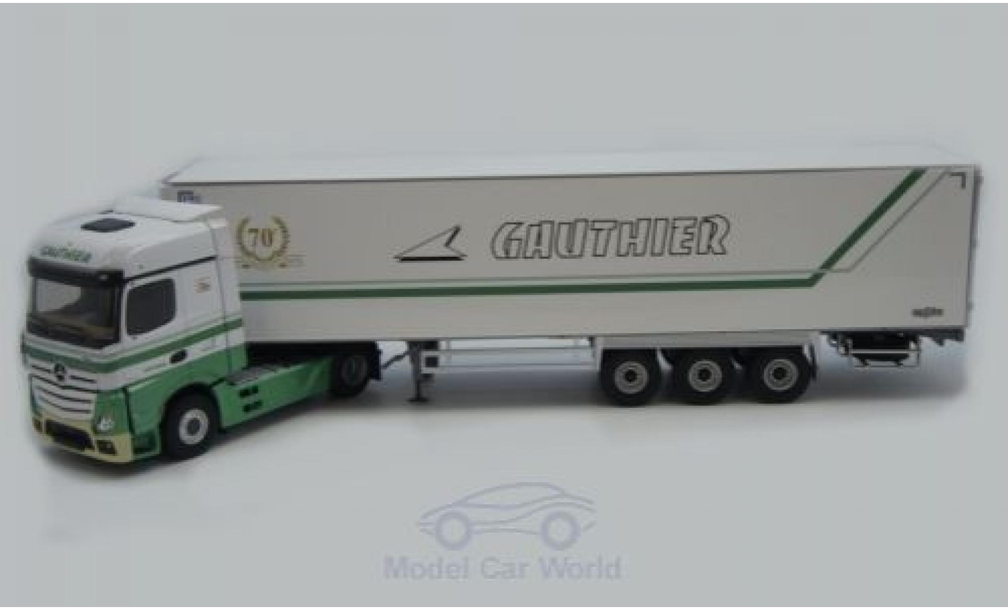 Mercedes Actros 1/43 Eligor 2 Bigspace Gauthier (F) Kühlkoffer-Sattelzug modellino in miniatura