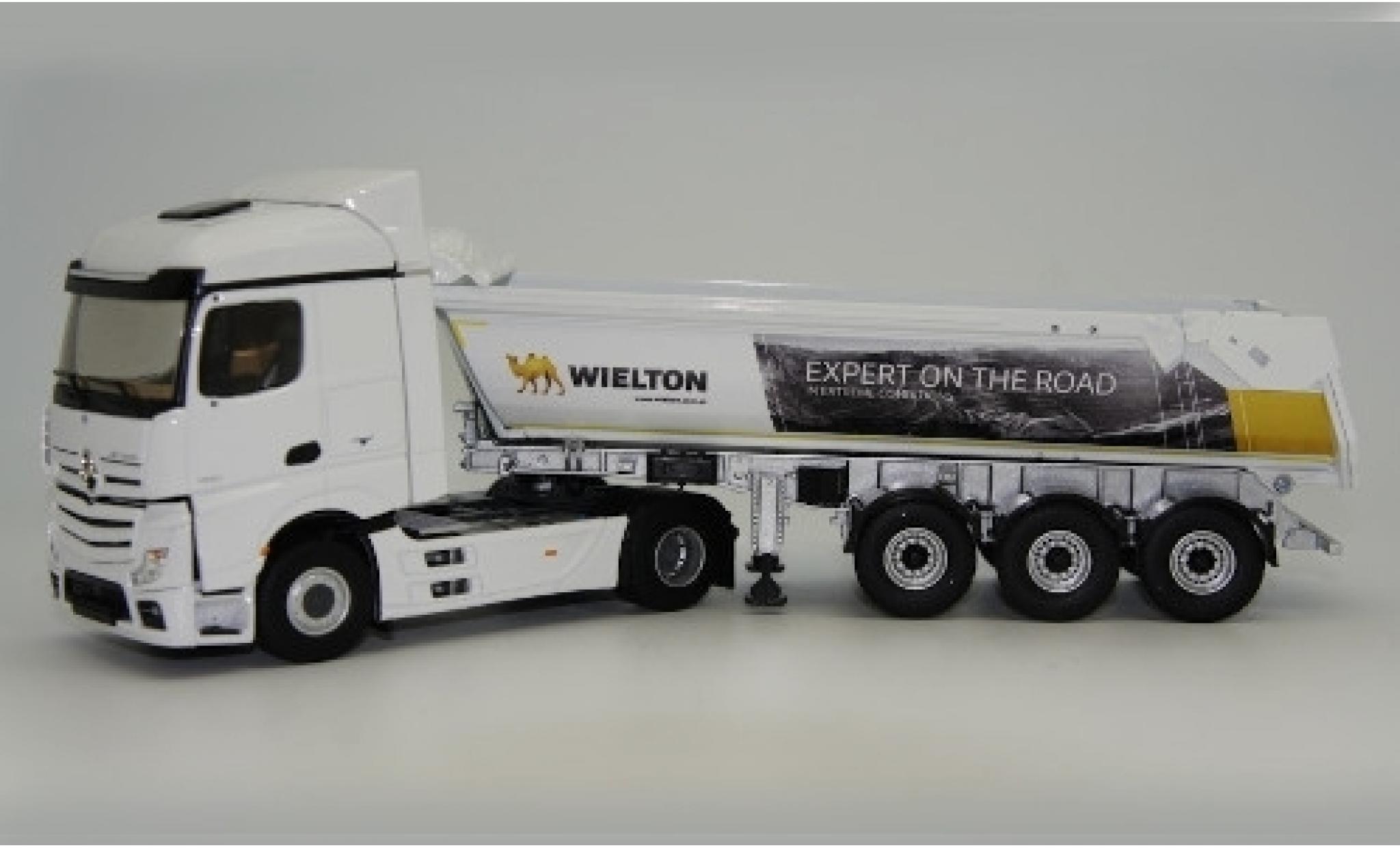 Mercedes Actros 1/43 Eligor 2 Streamspace Wielton Kippmulden-Sattelzug modellino in miniatura