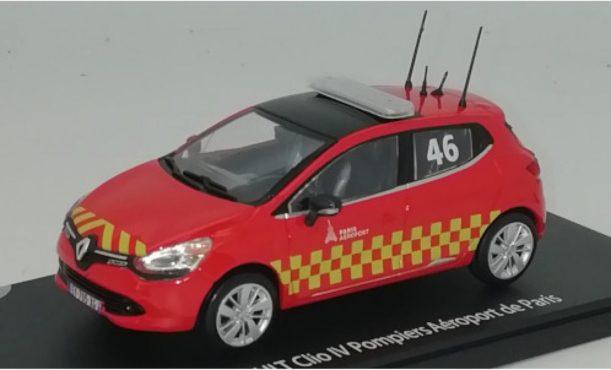 Renault Clio 1/43 Eligor IV Pompiers - Aeroport de Paris 2014 No.46 modellino in miniatura