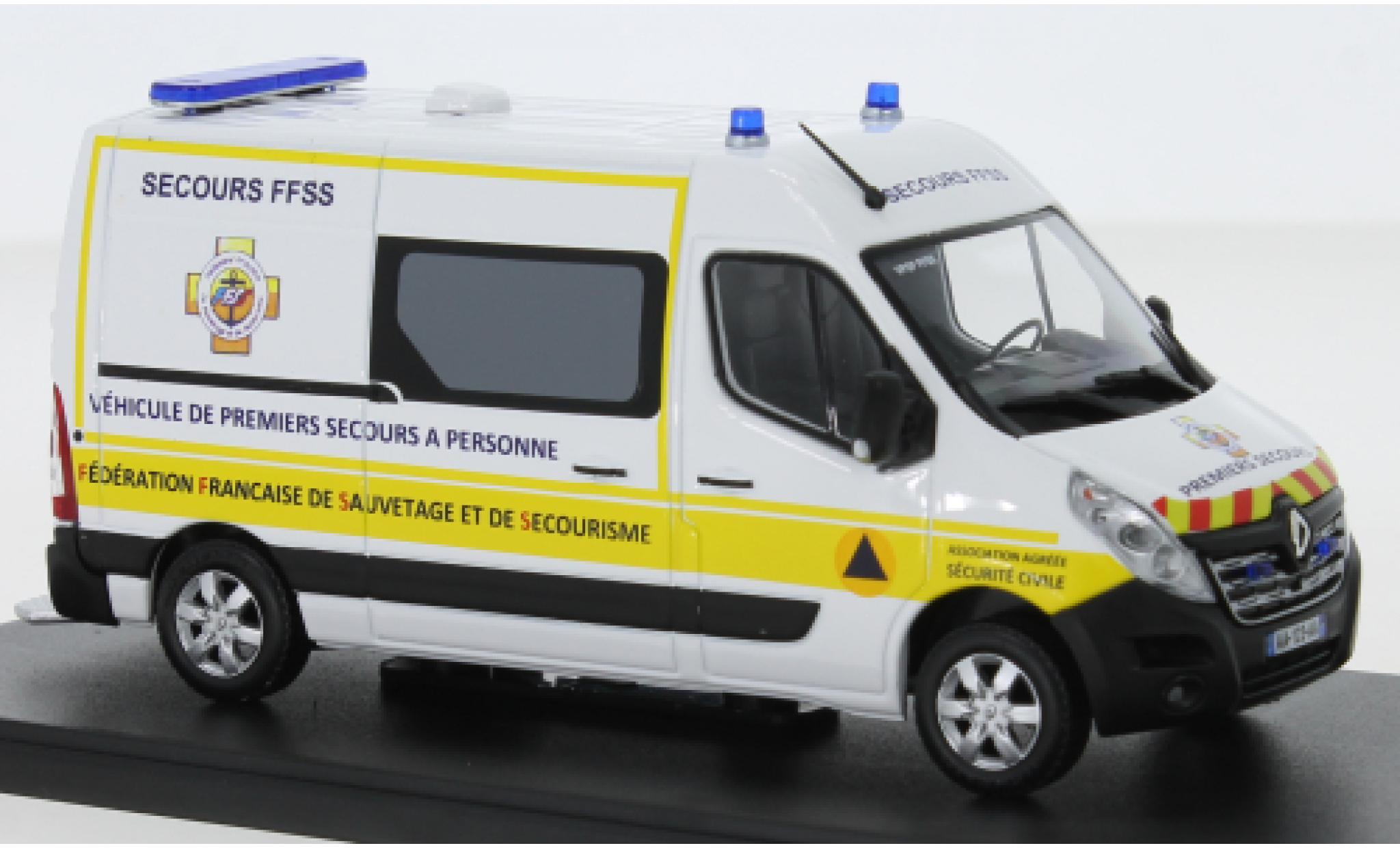 Renault Master 1/43 Eligor Kasten Premiers Secours FFSS 2014 modellino in miniatura