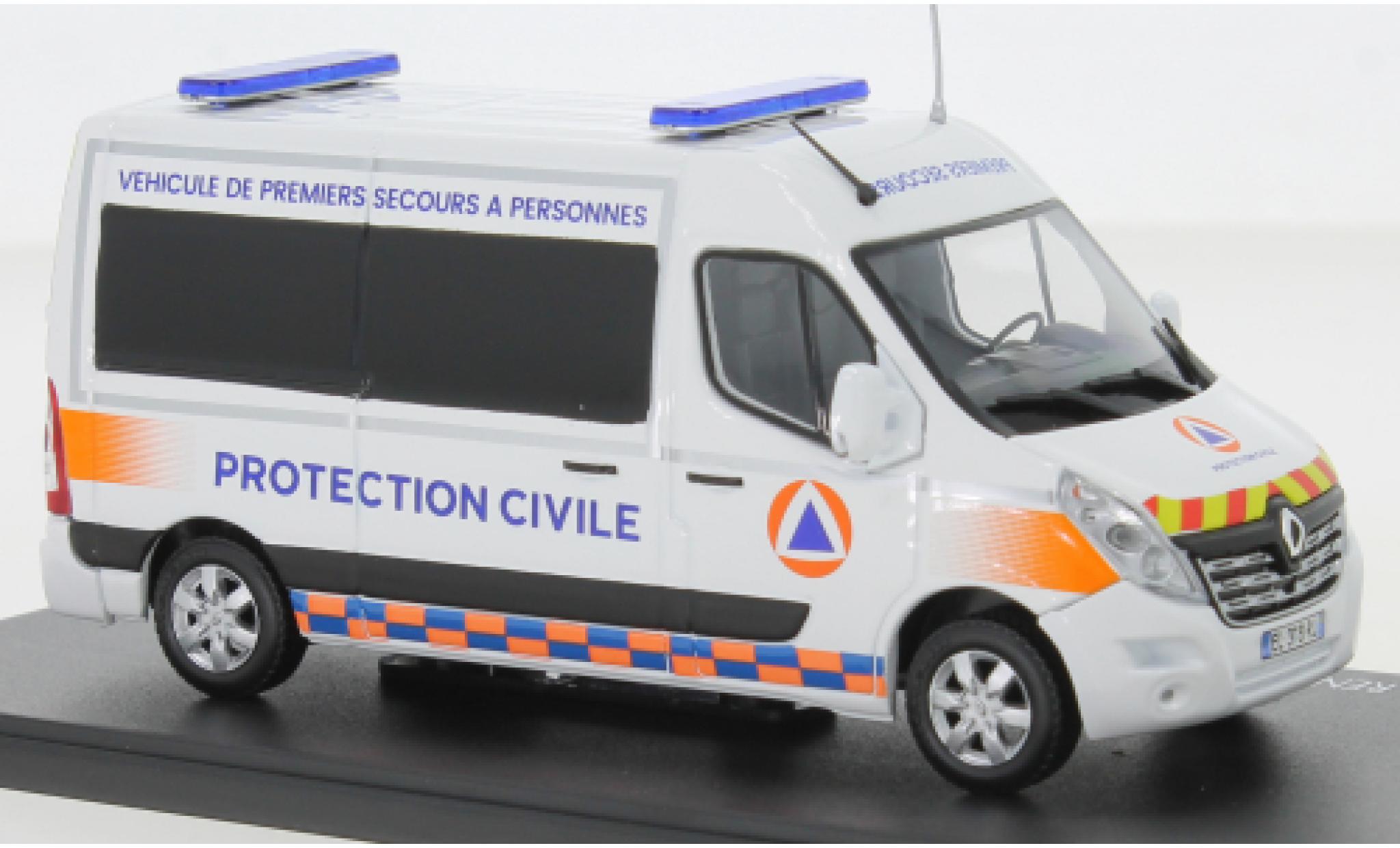 Renault Master 1/43 Eligor Kasten Premiers Secours - Prossoection Civile 2014 modellino in miniatura
