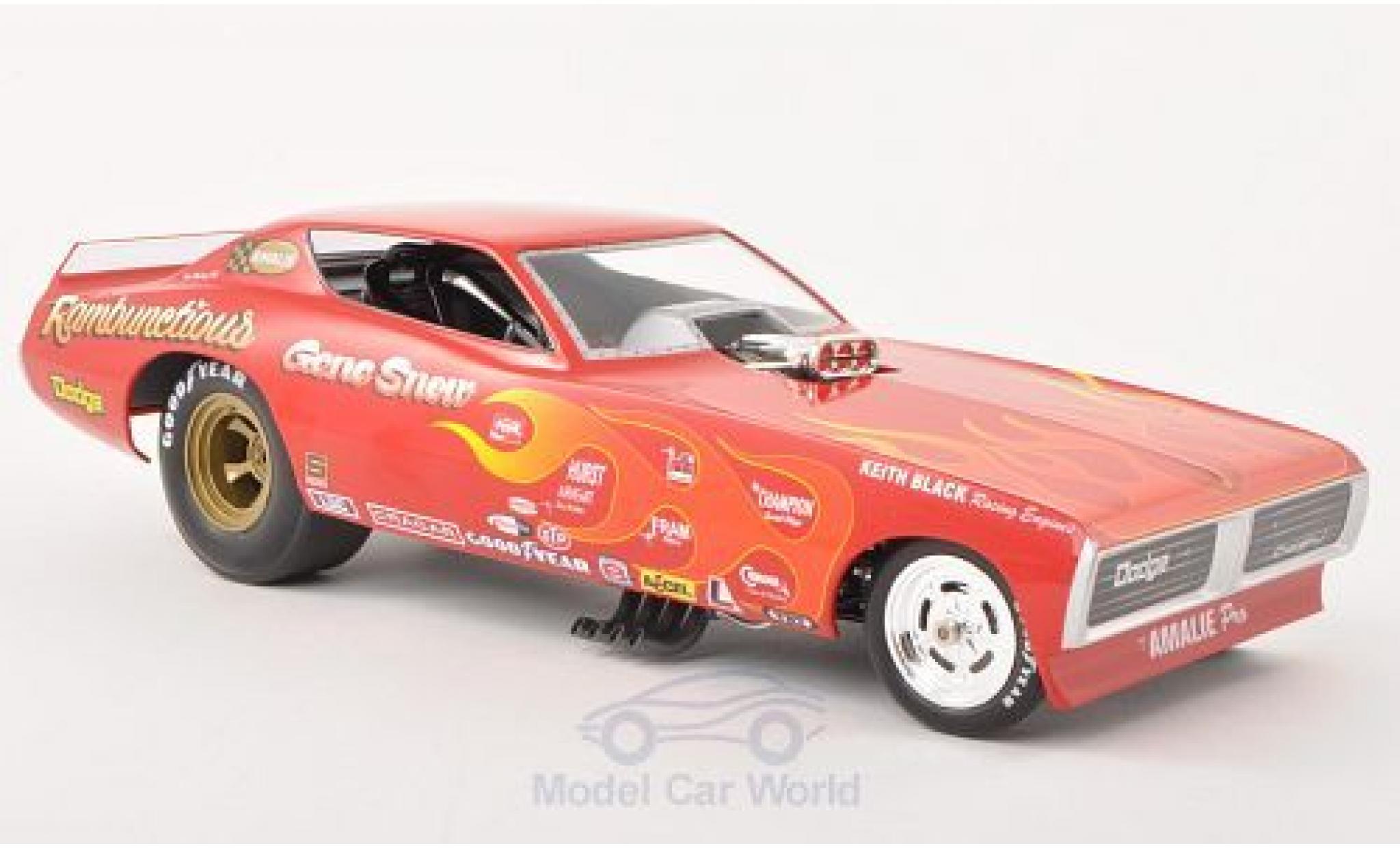 Dodge Charger 1971 1/18 Ertl Funny Car Rambuctious NHRA 1971 modellino in miniatura