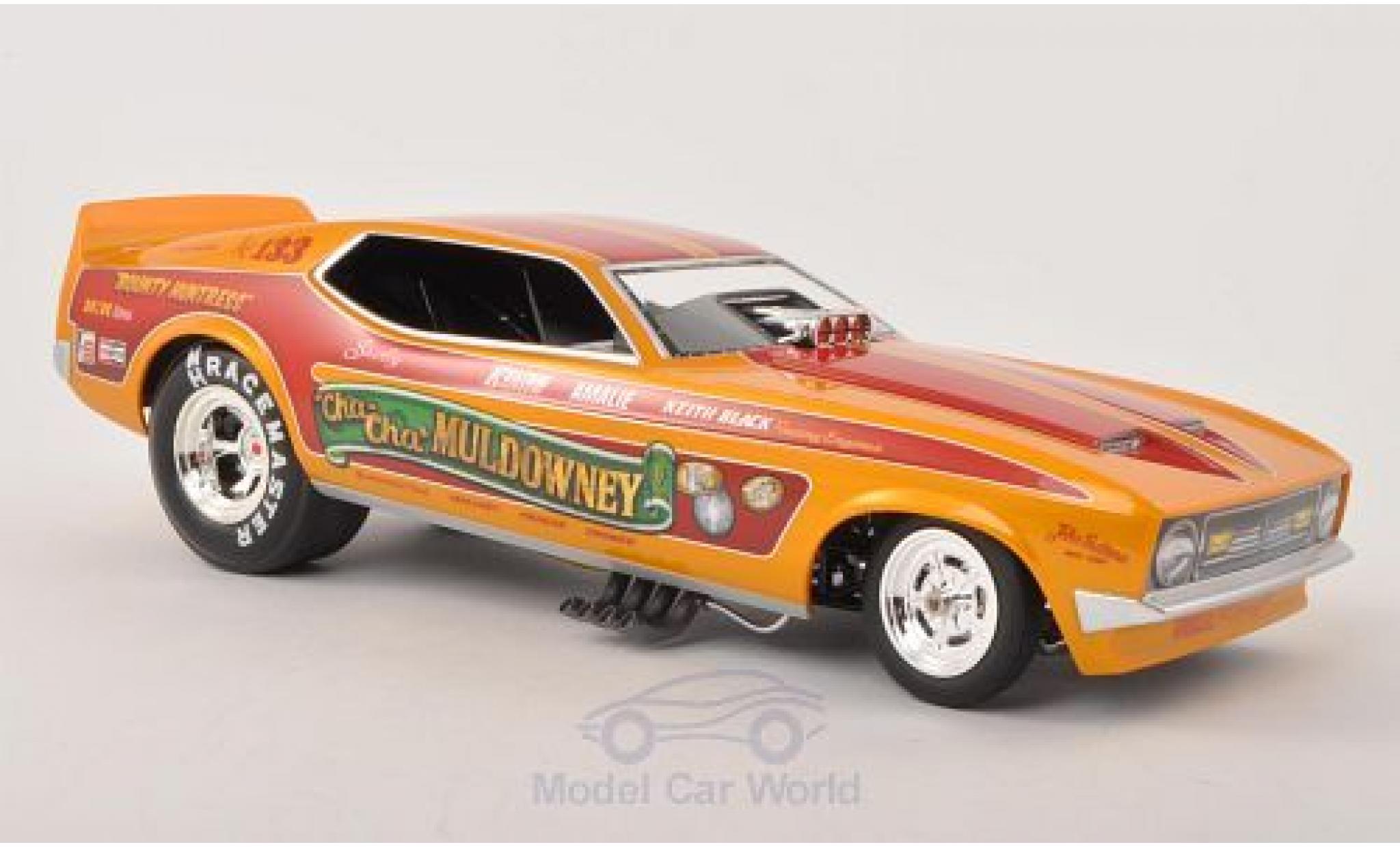 Ford Mustang 1/18 Ertl Funny Car Cha-Cha Muldowney NHRA 1972 modellino in miniatura