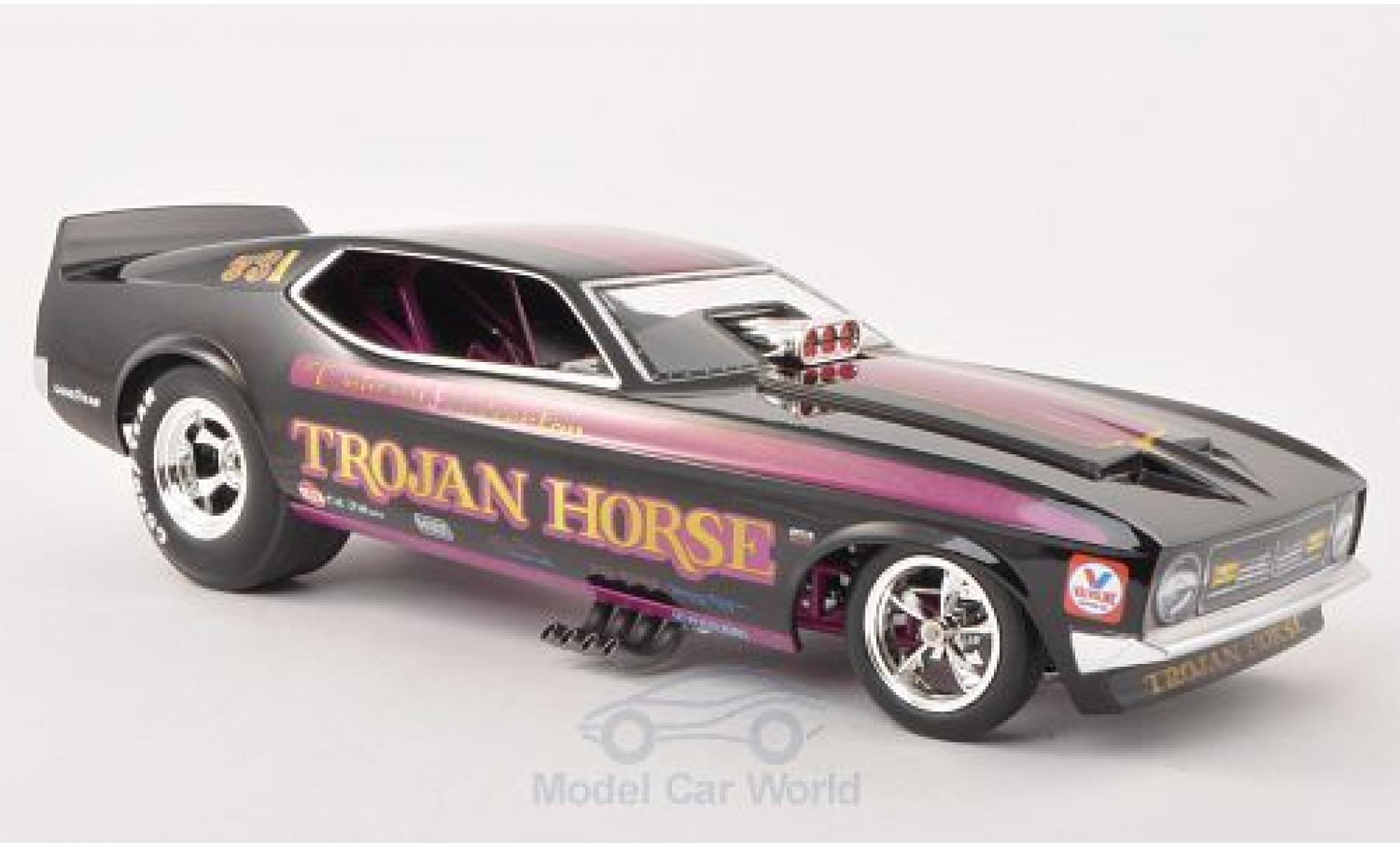 Ford Mustang 1/18 Ertl Funny Car Trojan Horse NHRA 1972 modellino in miniatura