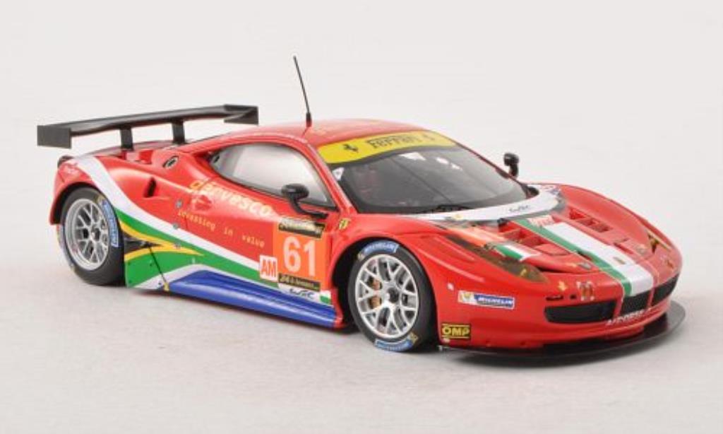 Ferrari 458 Italia 1/43 Fujimi Italia GT2 No.61 AF Corse 24h Le Mans 2013 /M.Cioci modellino in miniatura