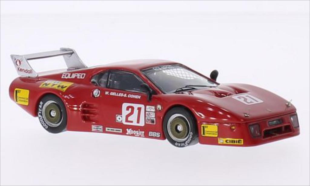 Ferrari 512 BB 1/43 Best BB LM No.21 Lime Rock Park 1984 /W.Gelles modellino in miniatura