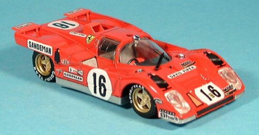 Ferrari 512 M 1/43 Brumm M 4th Scuderia David Piper Craft-Wier modellino in miniatura