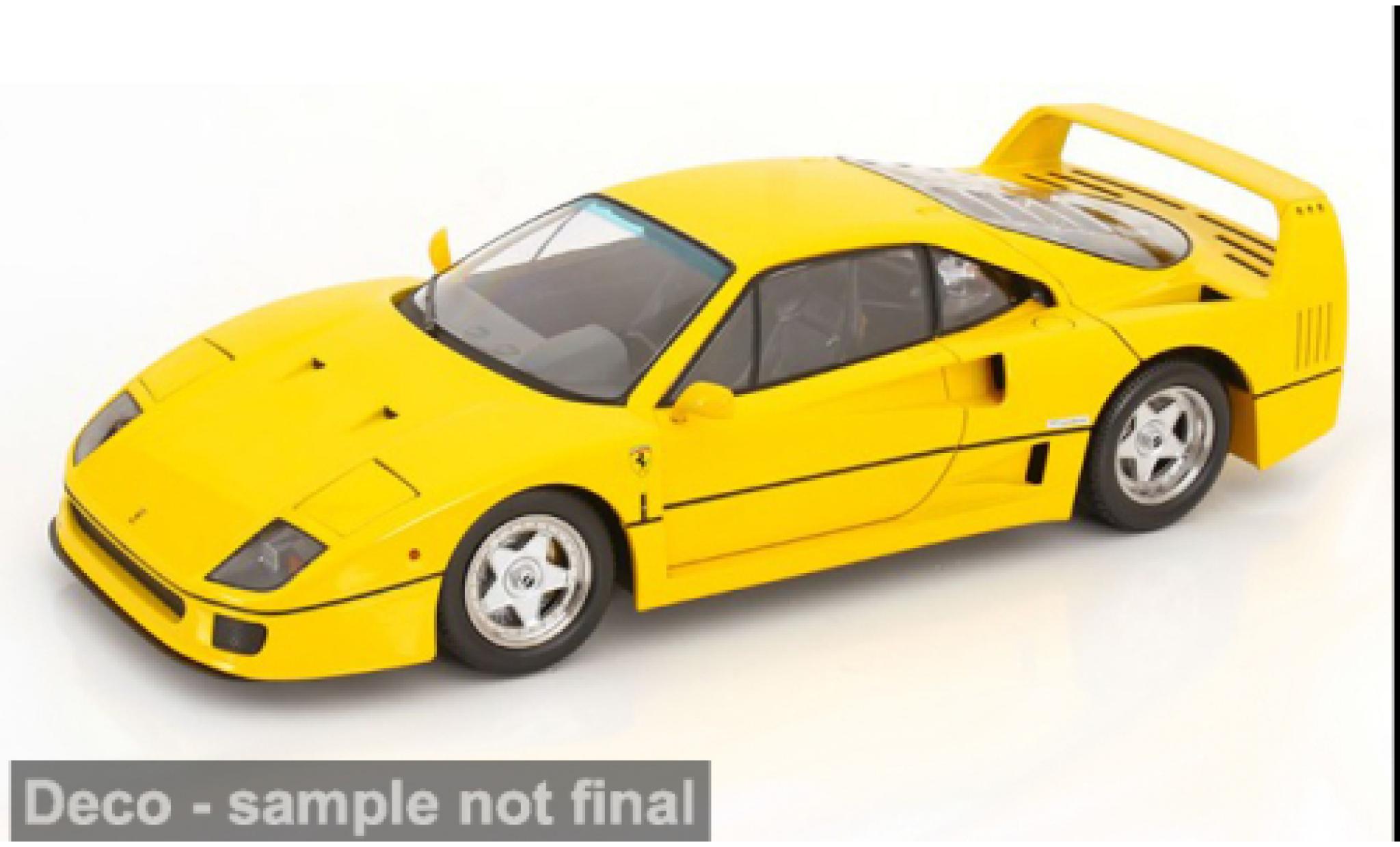 Ferrari F40 1/12 KK Scale gelb 1987 1:12 modellino in miniatura