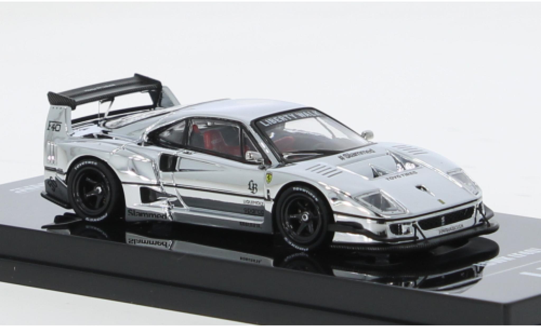 Ferrari F40 1/64 INNO64 silber 1:64 modellino in miniatura