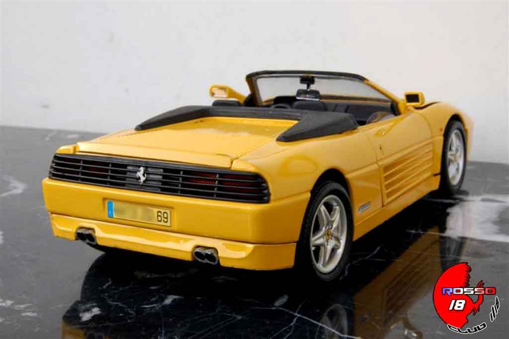 Ferrari 348 Spider 1/18 Mira Spider giallo tuning modellino in miniatura