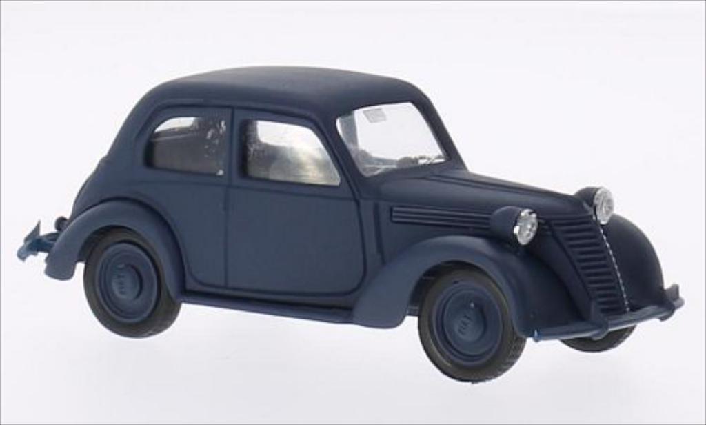 Fiat 1100 1/43 Brumm B matt-blu 1943 modellino in miniatura