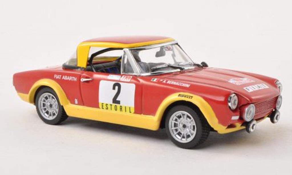 Fiat 124 Abarth 1/43 Vitesse Abarth No.2 Rally Portugal 1974 /A.Bernacchini modellino in miniatura
