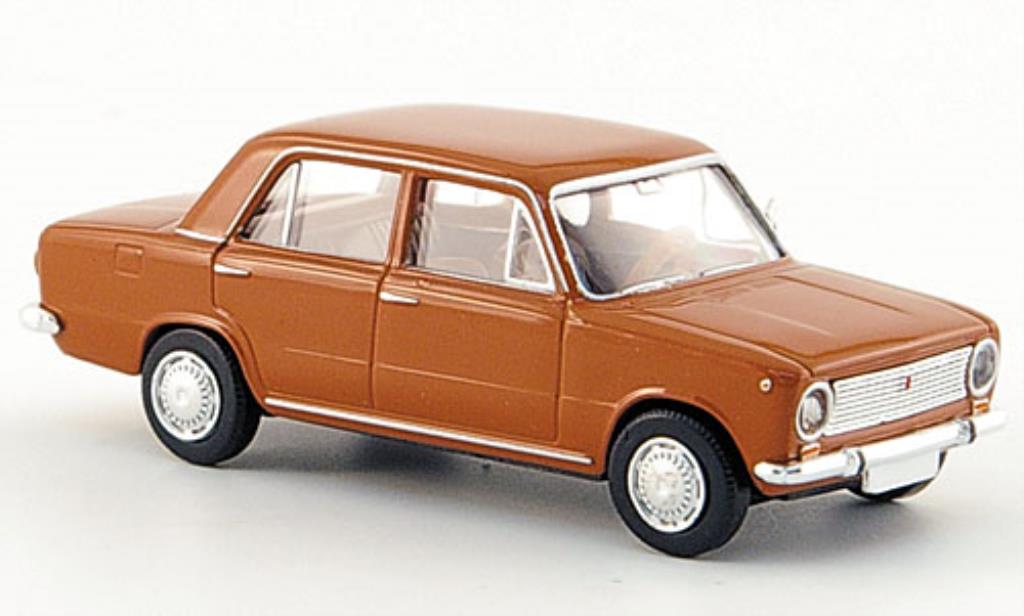 Fiat 124 1/87 Brekina Limousine marroneee modellino in miniatura