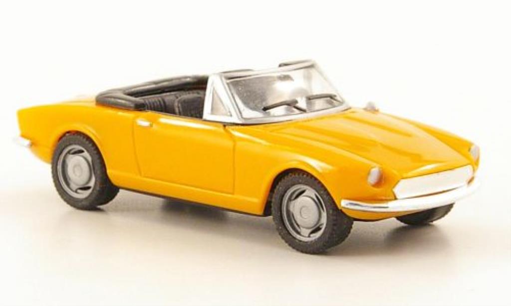 Fiat 124 Spider 1/87 Herpa Spider orange modellino in miniatura