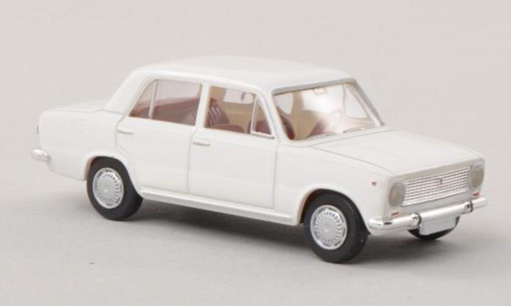 Fiat 124 1/87 Brekina bianco modellino in miniatura