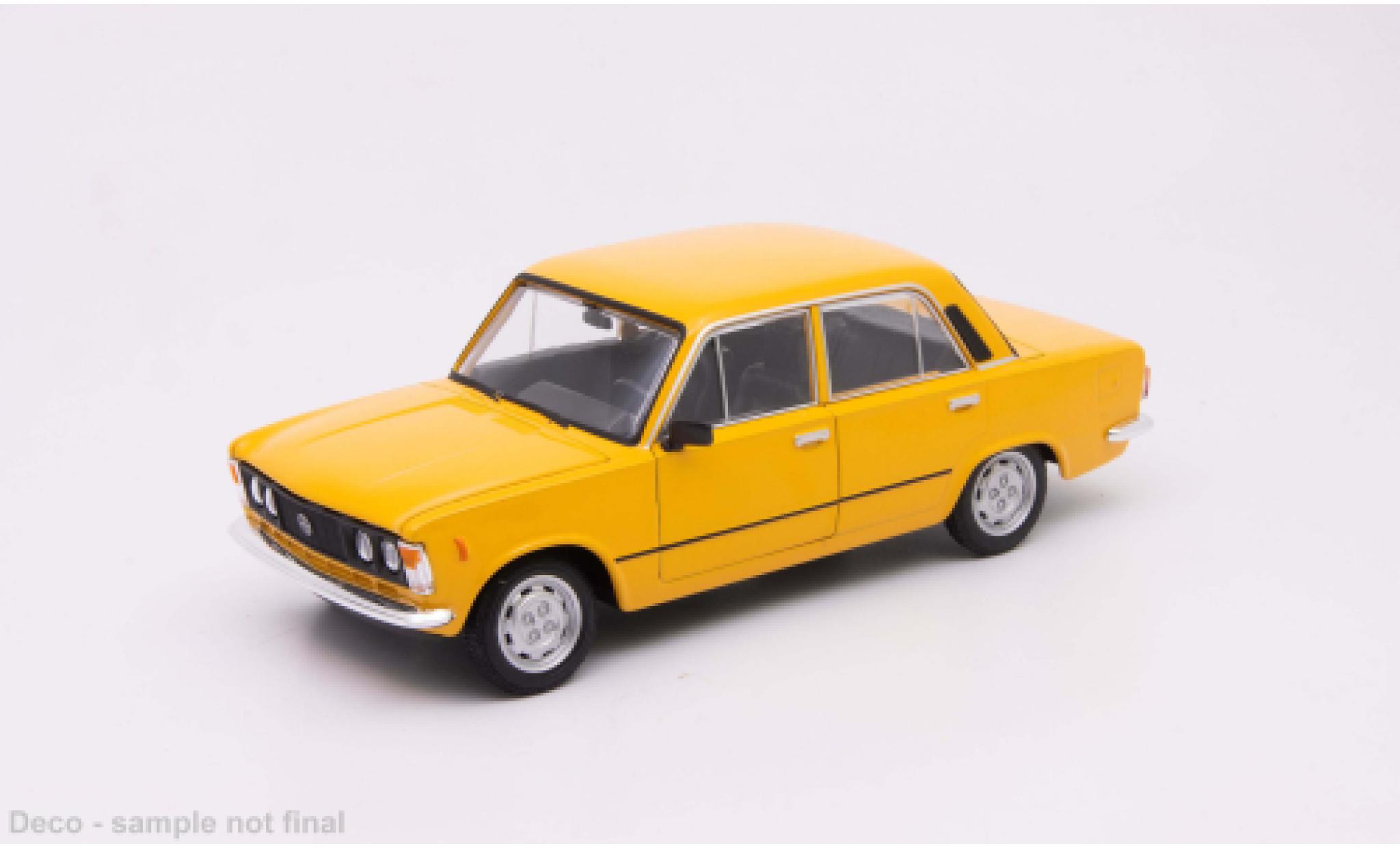 Fiat 125 1/24 Welly P gelb 1:24 modellini auto