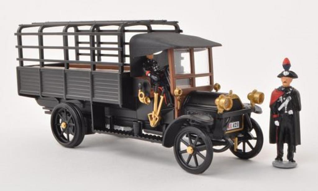 Fiat 18 1/43 Rio BL Pritsche Carabinieri matt-nero modellino in miniatura