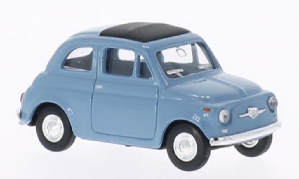 Fiat 500 1/43 Del Prado blu modellino in miniatura