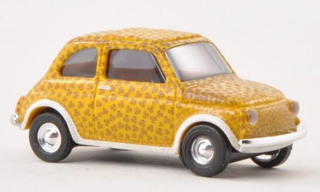 Fiat 500 1/87 Busch Leopard 1965 modellino in miniatura