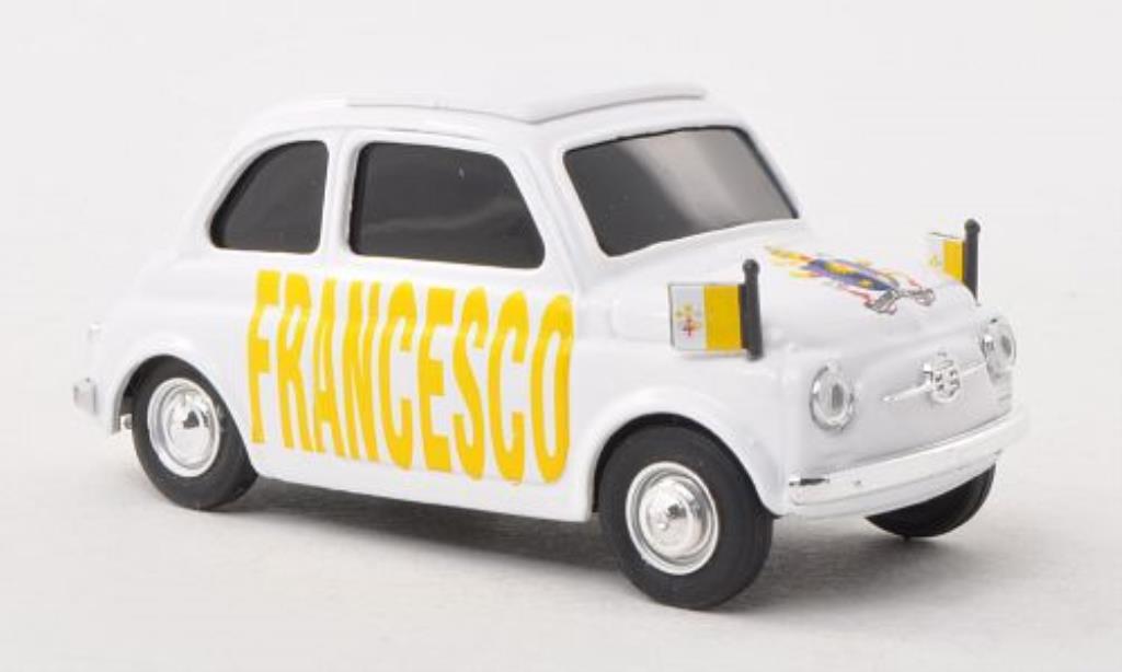 Fiat 500 1/43 Brumm Papa Francesco modellino in miniatura