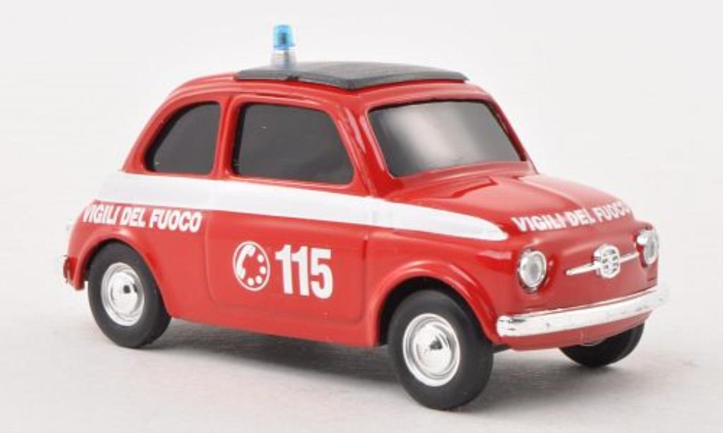 Fiat 500 1/43 Brumm Vigli del Fuoco modellino in miniatura