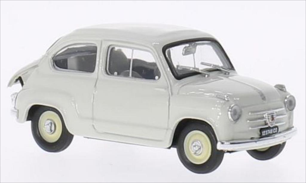Fiat 600 1/43 Brumm grigio 1956 modellino in miniatura