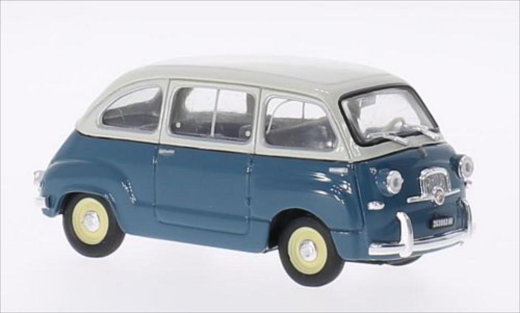 Fiat 600 1/43 Brumm Multipla blu/grigio 1956 modellino in miniatura