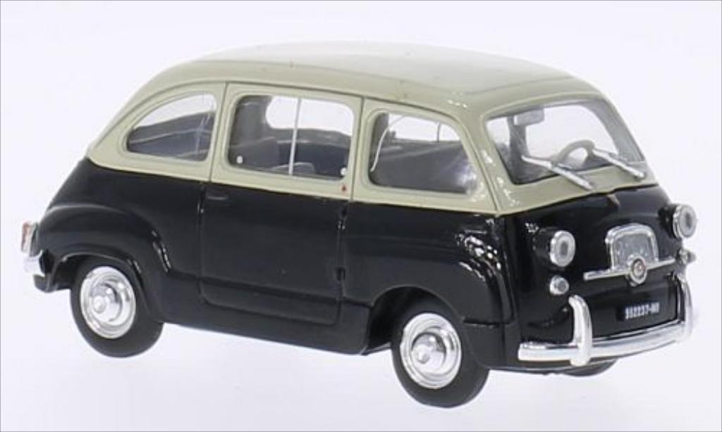 Fiat 600 1/43 Brumm Multipla D beige/nero 1960 modellino in miniatura