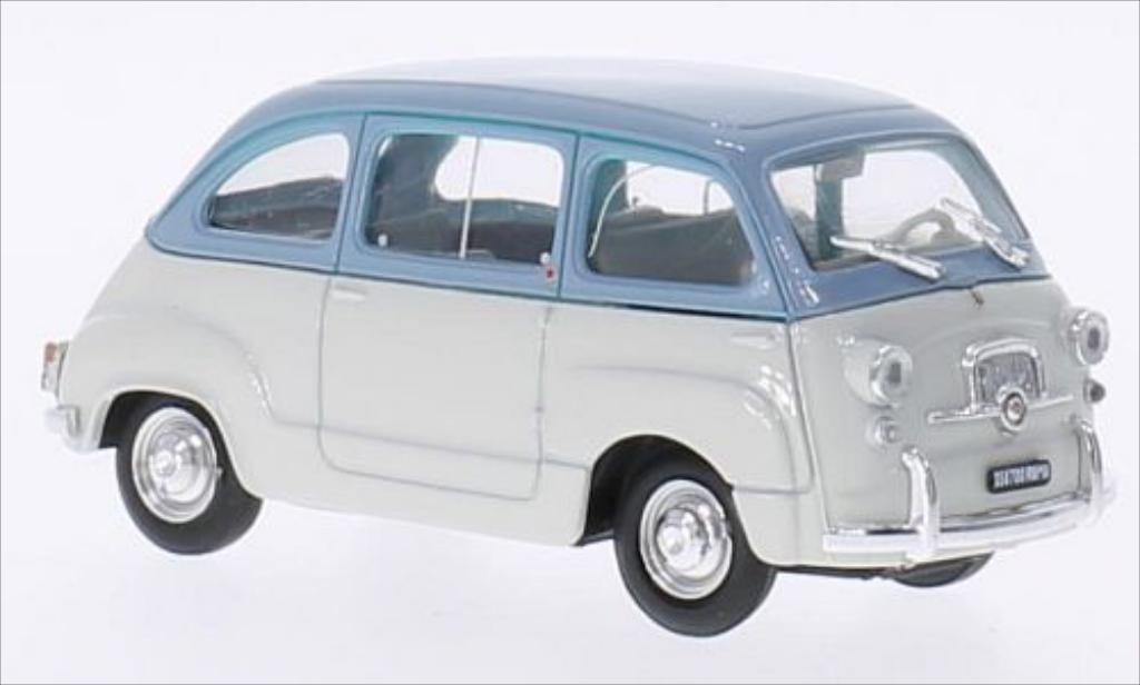 Fiat 600 1/43 Brumm Multipla D grigio/blu 1960 modellino in miniatura