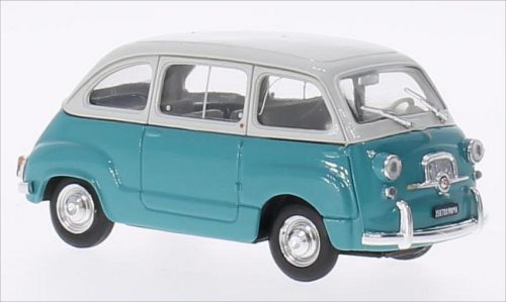 Fiat 600 1/43 Brumm Multipla D grigio/turkis 1960 modellino in miniatura