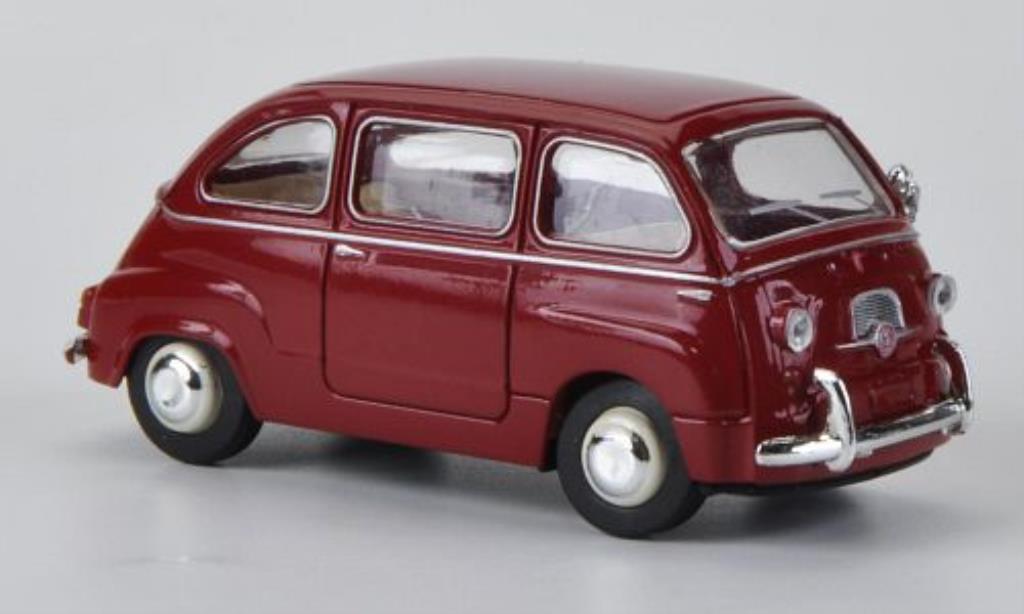 Fiat 600 1/87 Brekina Multipla rosso modellino in miniatura