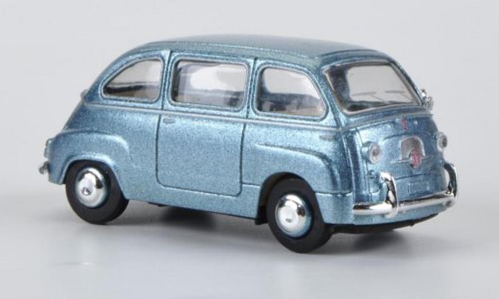 Fiat 600 1/87 Brekina Multipla blu modellino in miniatura