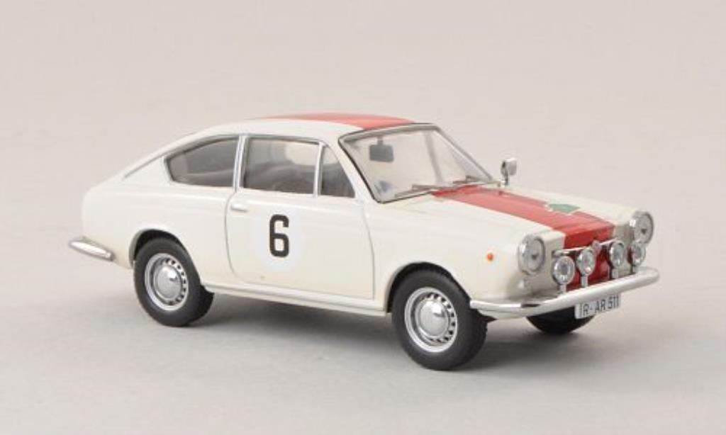 Fiat 850 1/43 IXO Coupe No.6 Rally Bavaria 1968 modellino in miniatura