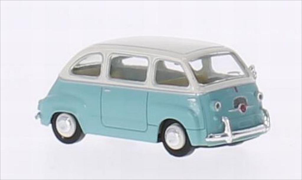 Fiat Multipla 1/87 Brekina turkis/bianco modellino in miniatura