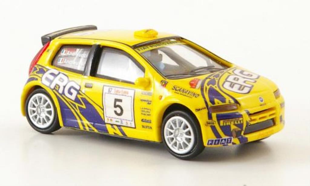 Fiat Punto 1/87 Ricko Rally No.5 ERG Targa Florio 2003 / Andreussi modellino in miniatura