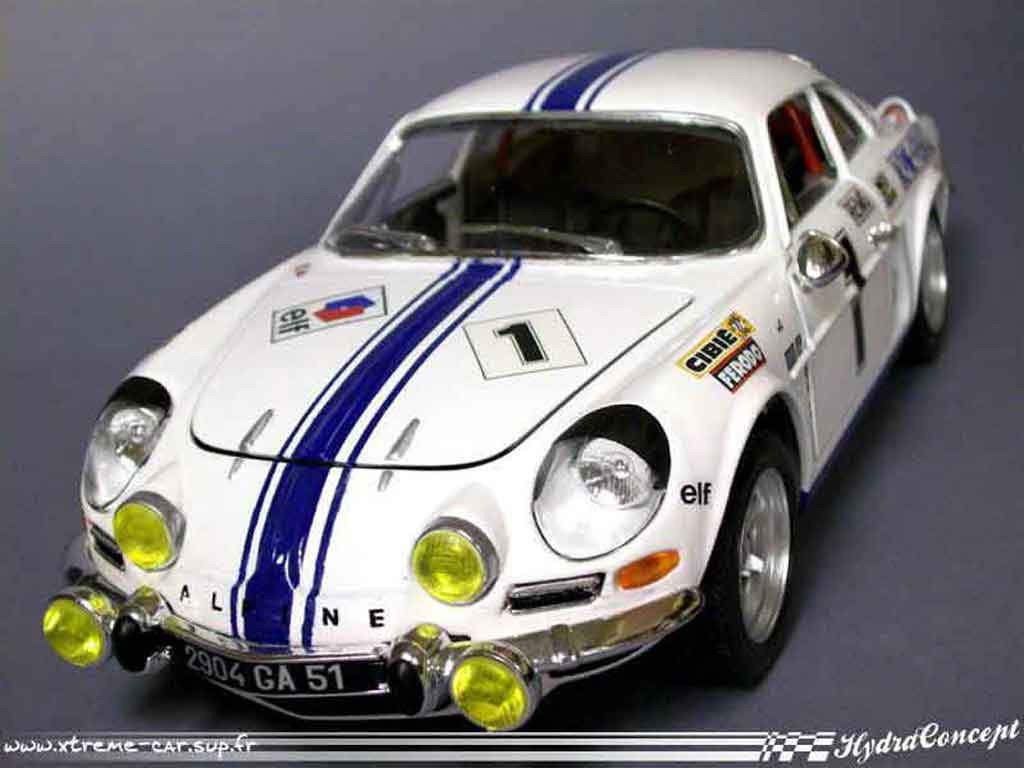 Alpine A110 1/18 Burago monte carlo historique 2007 tuning modellino in miniatura