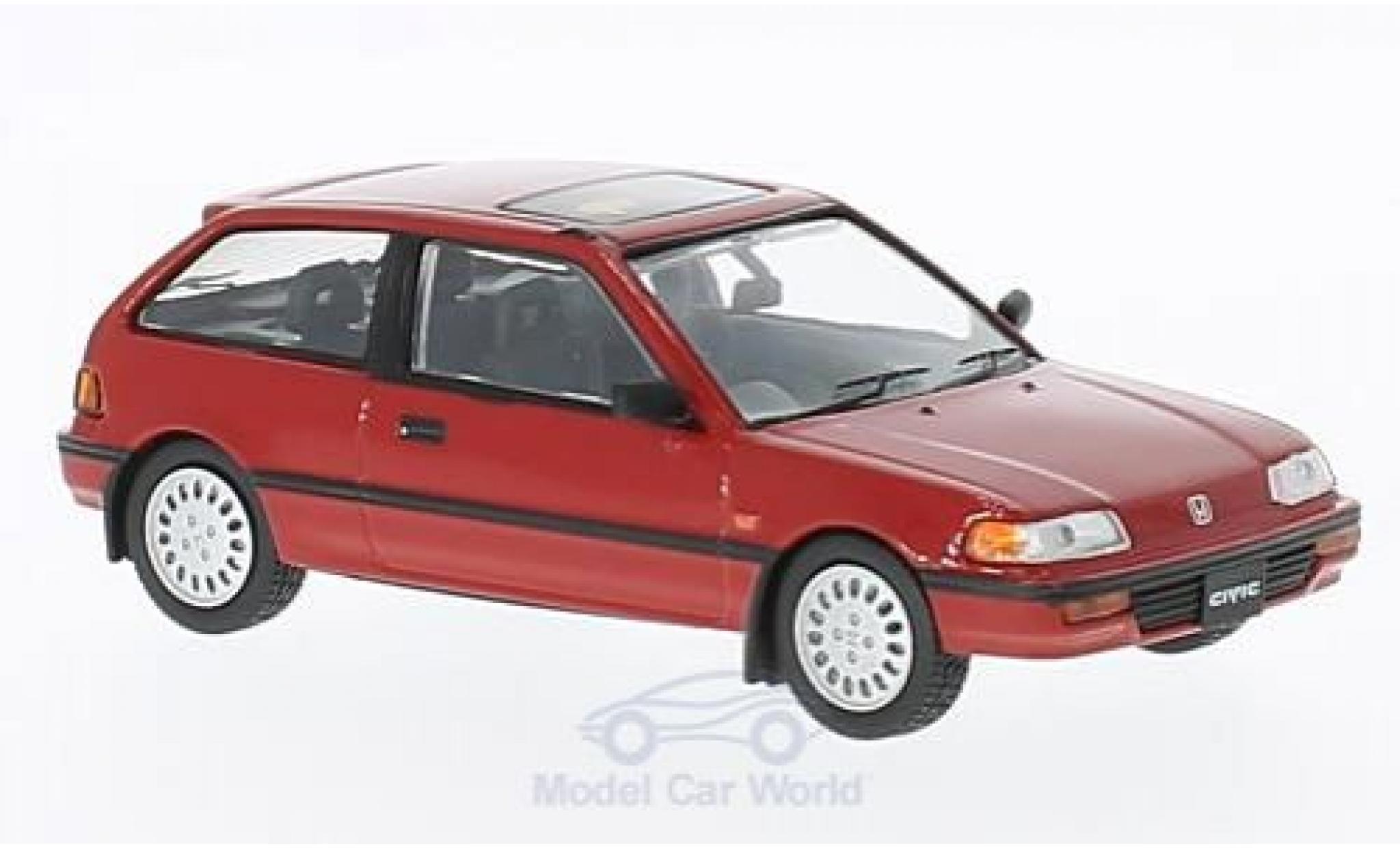 Honda Civic 1/43 First 43 Models rosso RHD 1987 modellino in miniatura