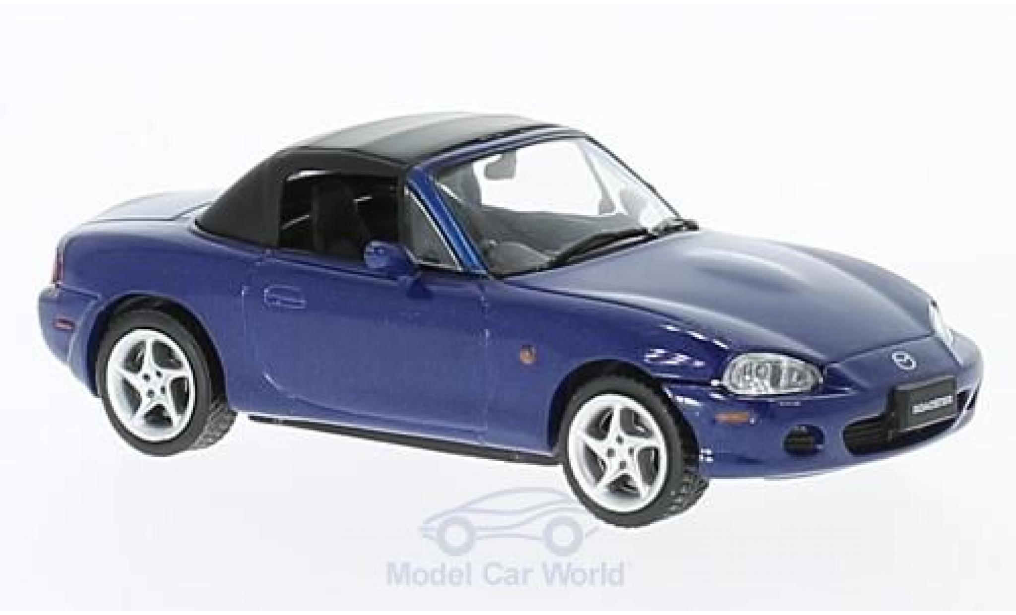 Mazda MX 1/43 First 43 Models -5 Roadster metallico blu RHD 2001 modellino in miniatura