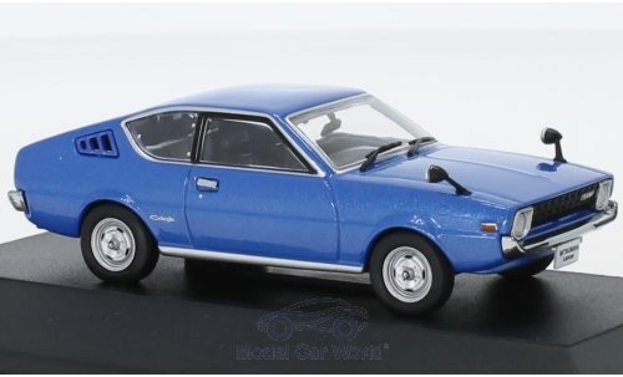 Mitsubishi Lancer 1/43 First 43 Models Celeste metallico blu RHD 1975 modellino in miniatura
