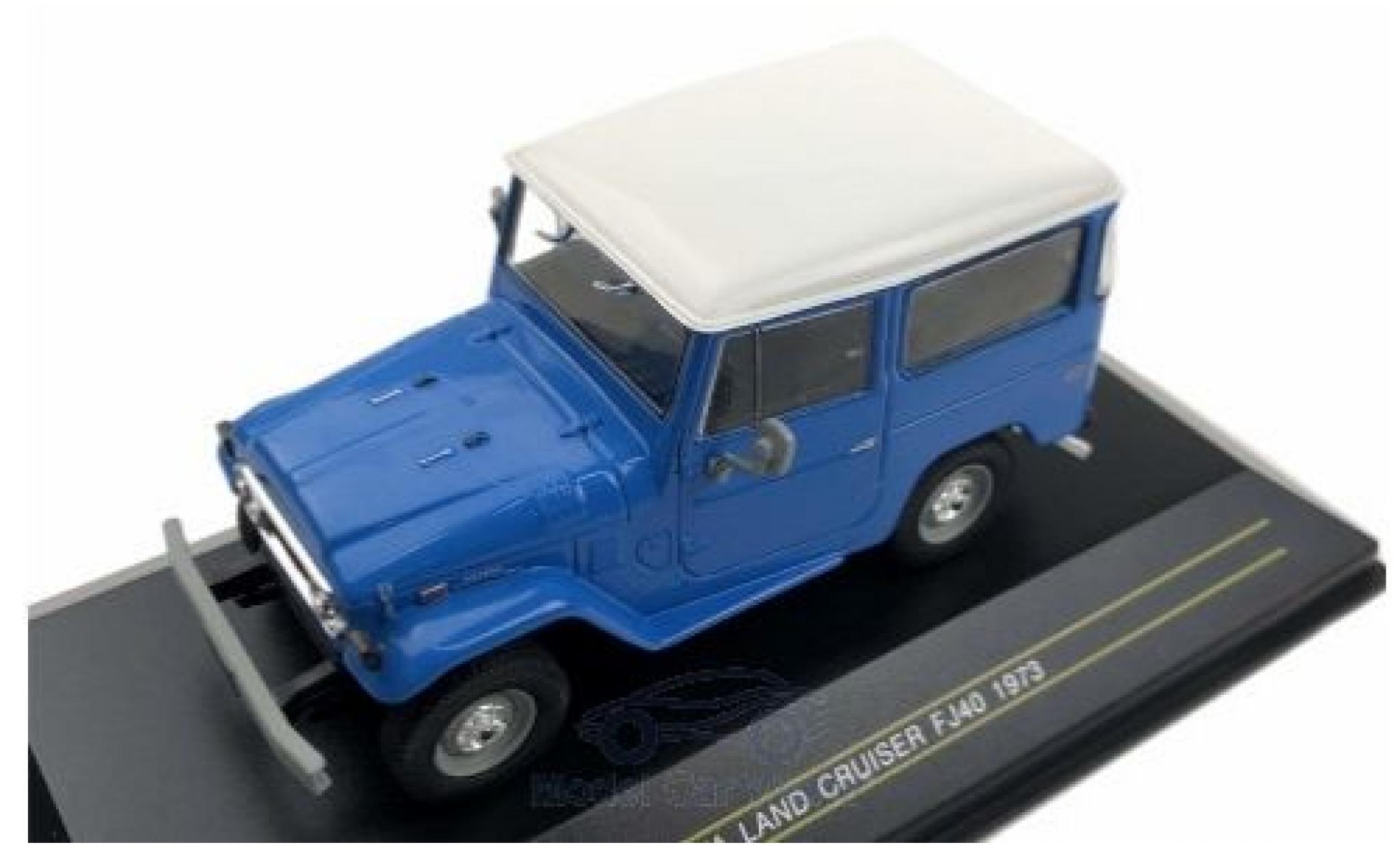 Toyota Land Cruiser 1/43 First 43 Models FJ 40 blu 1973 modellino in miniatura